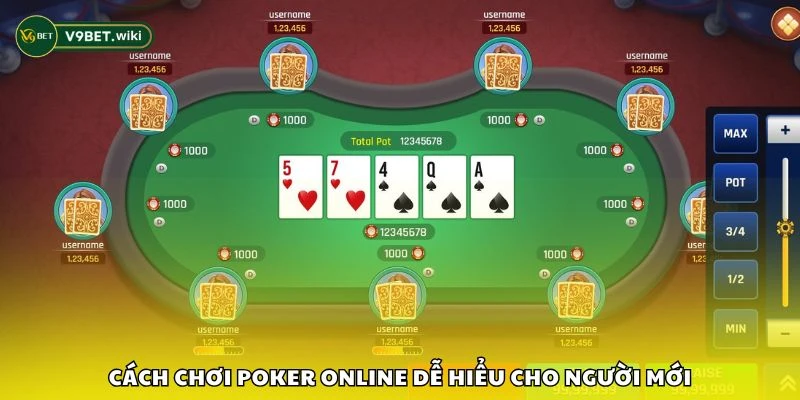 Cách chơi Poker online dễ hiểu cho người mới