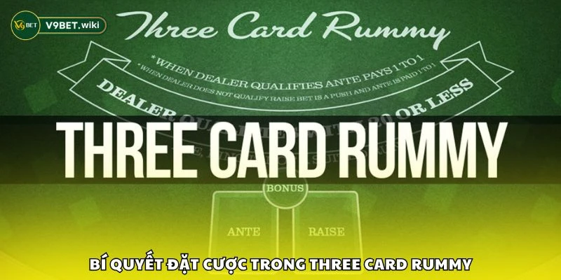 Bí quyết đặt cược trong Three Card Rummy